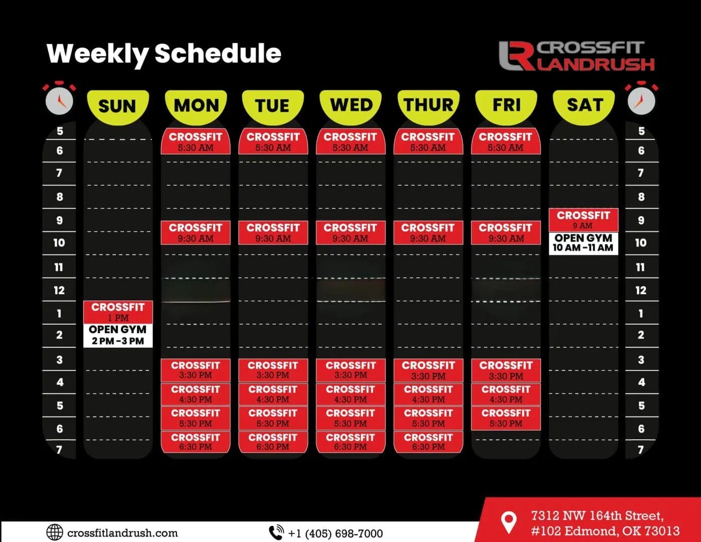 CrossFit LandRush schedule